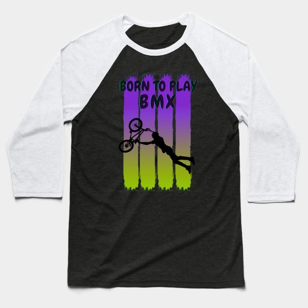 Born to play BMX Baseball T-Shirt by Aspectartworks